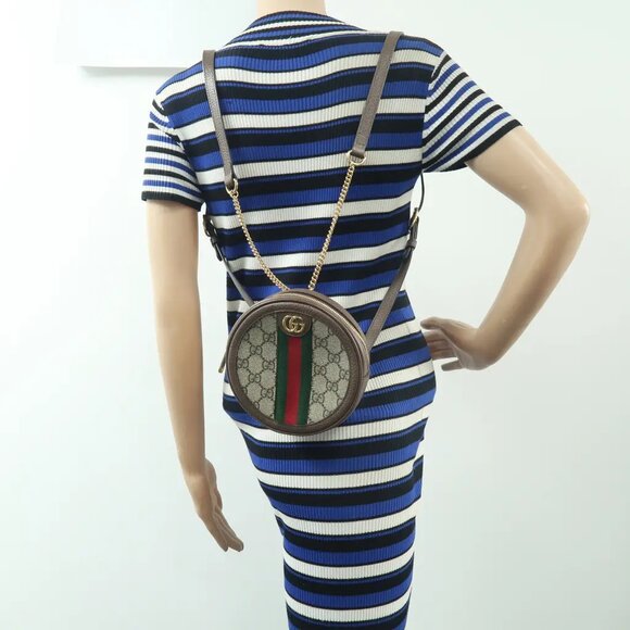 GUCCI Ophidia Brown Canvas Backpack 656-021825 - Picture 12 of 12